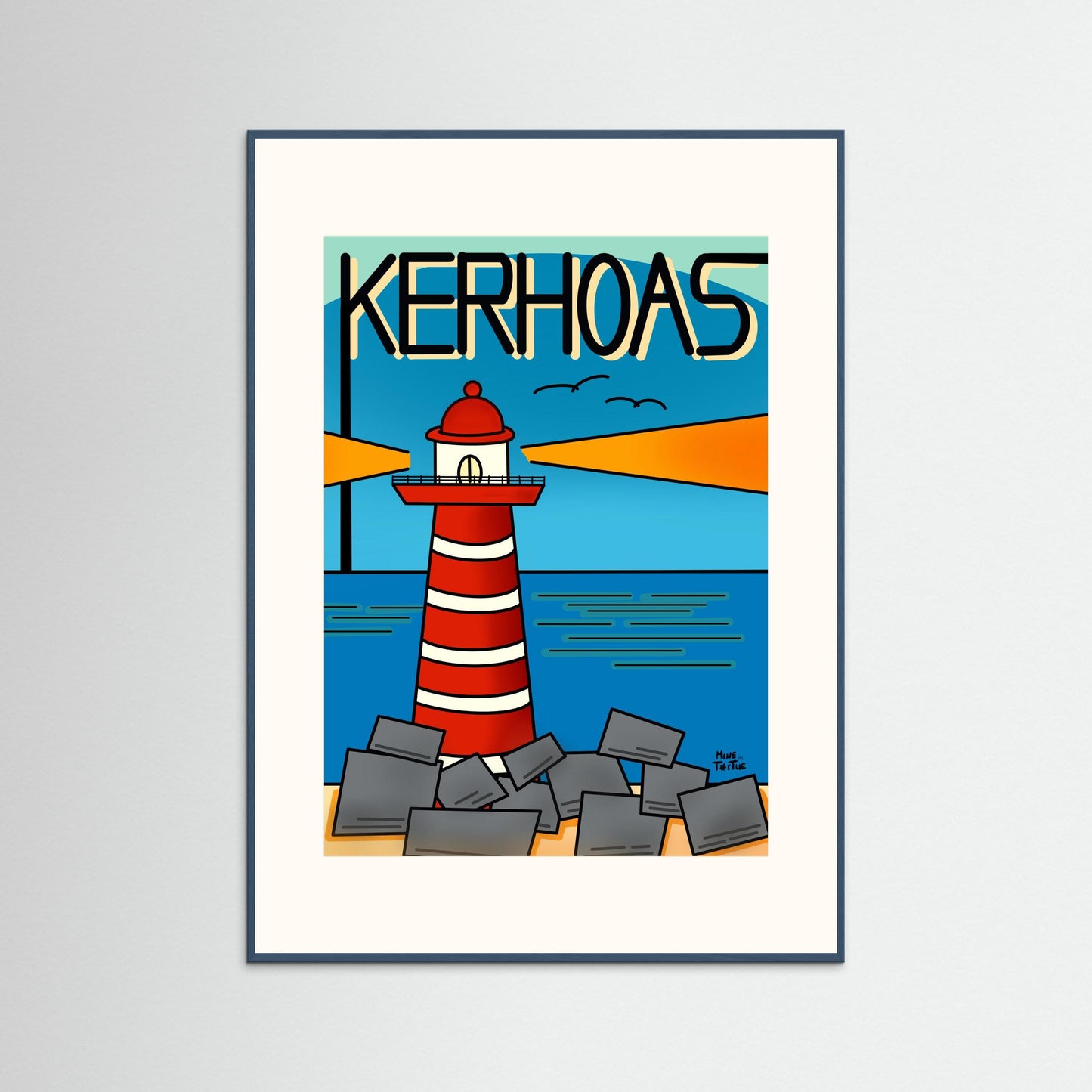 Poster print ‘Kerhoas Lighthouse’