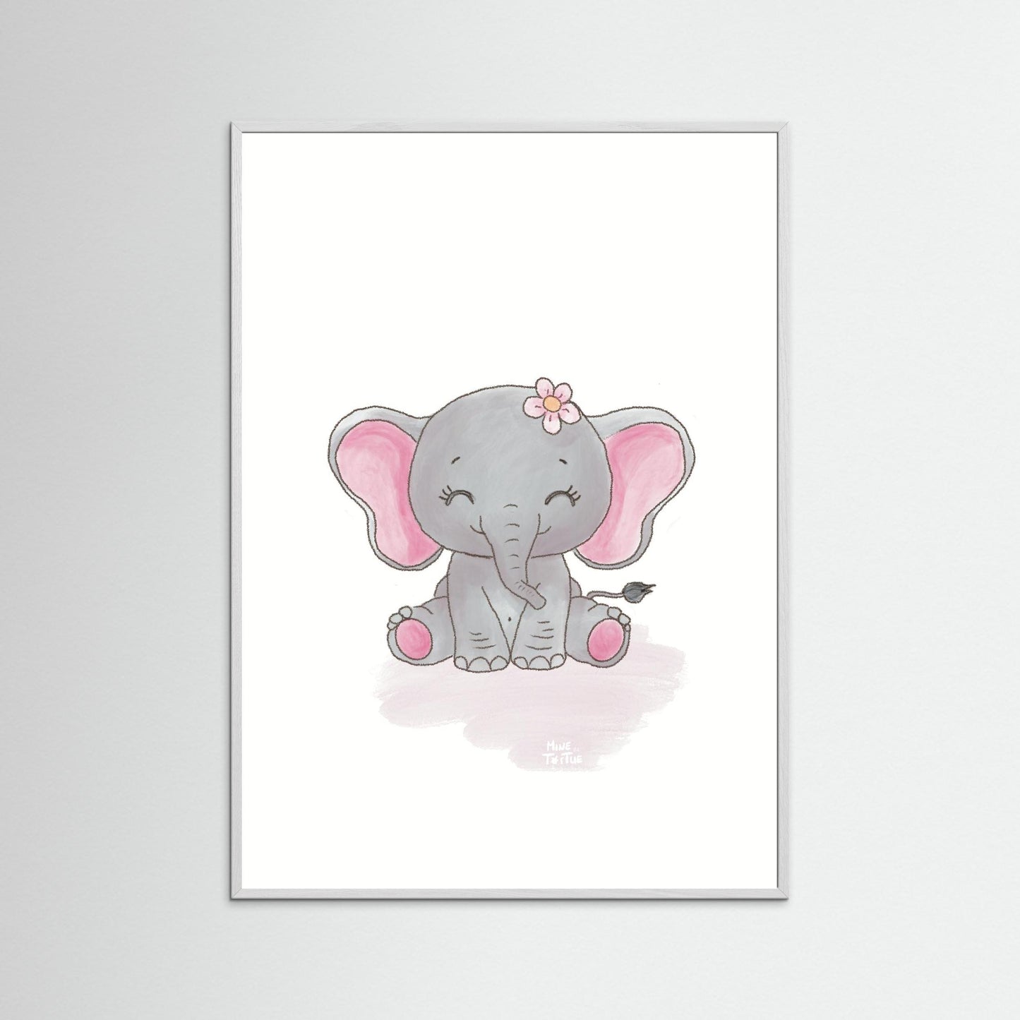 Poster print ‘Baby Elephant’