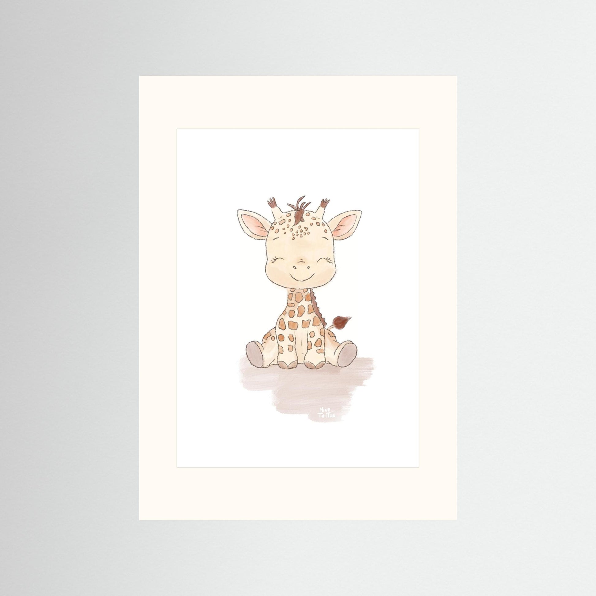Poster print ‘Baby Giraffe’
