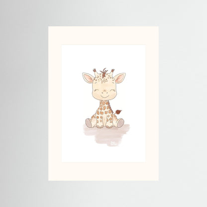 Poster print ‘Baby Giraffe’