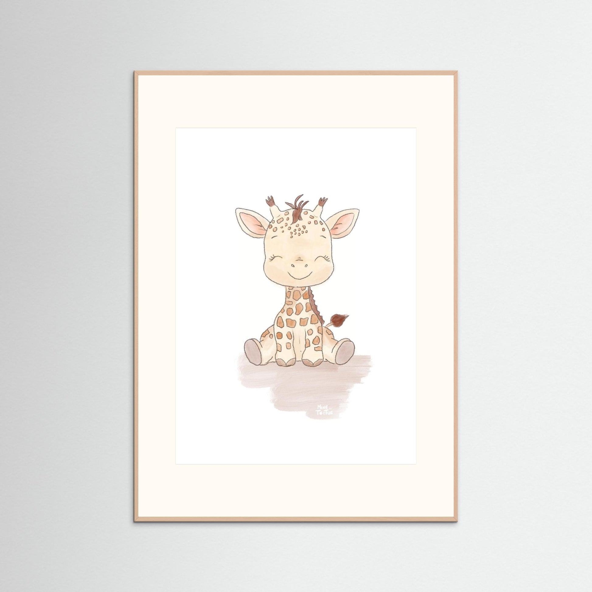 Poster print ‘Baby Giraffe’