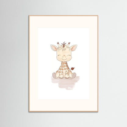 Poster print ‘Baby Giraffe’