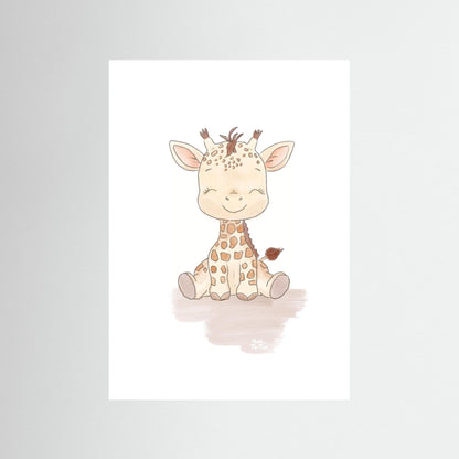 Poster print ‘Baby Giraffe’