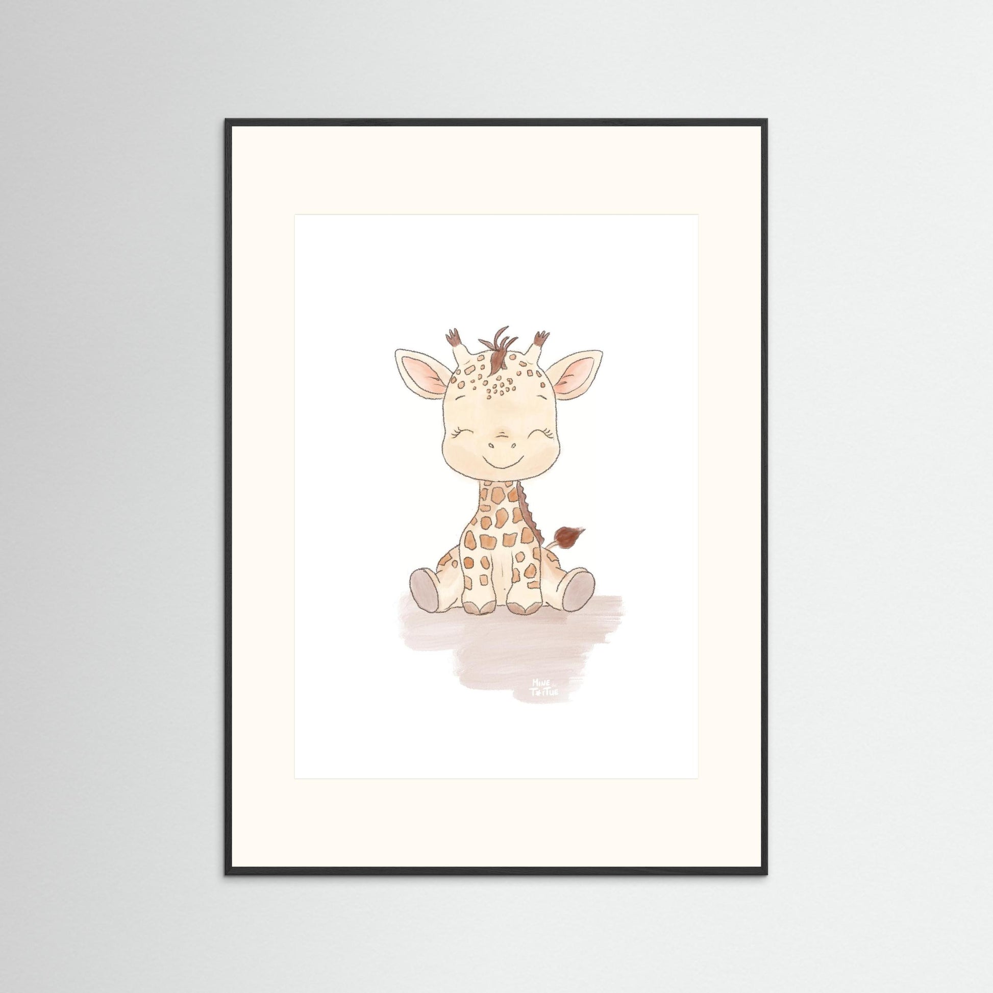 Poster print ‘Baby Giraffe’