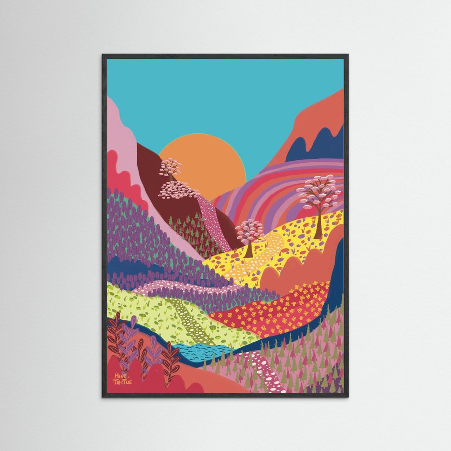 Poster ‘Colourful Mountains’