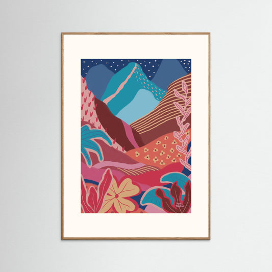 Poster ‘Colourful tropical mountains’