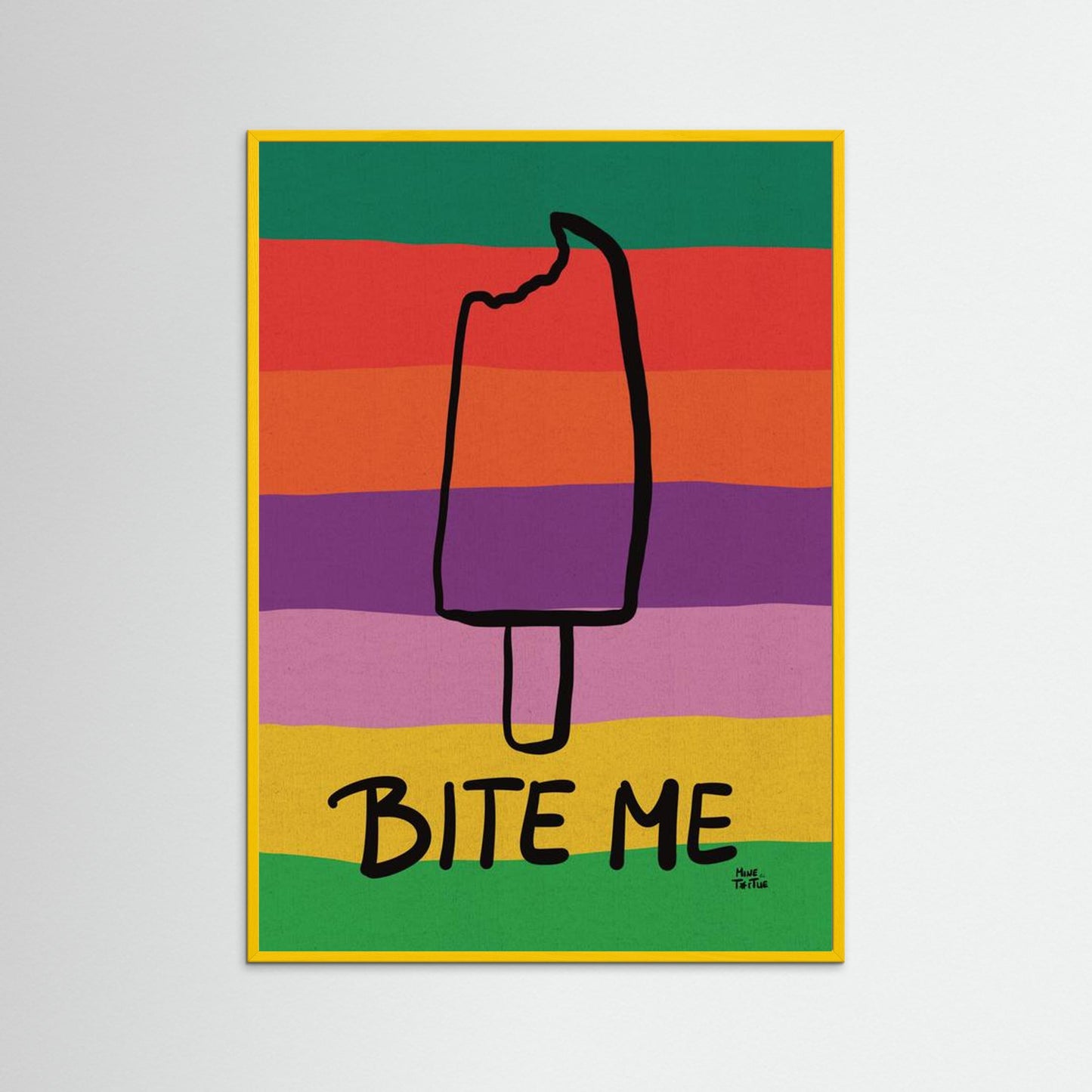 Poster print 'Bite me'