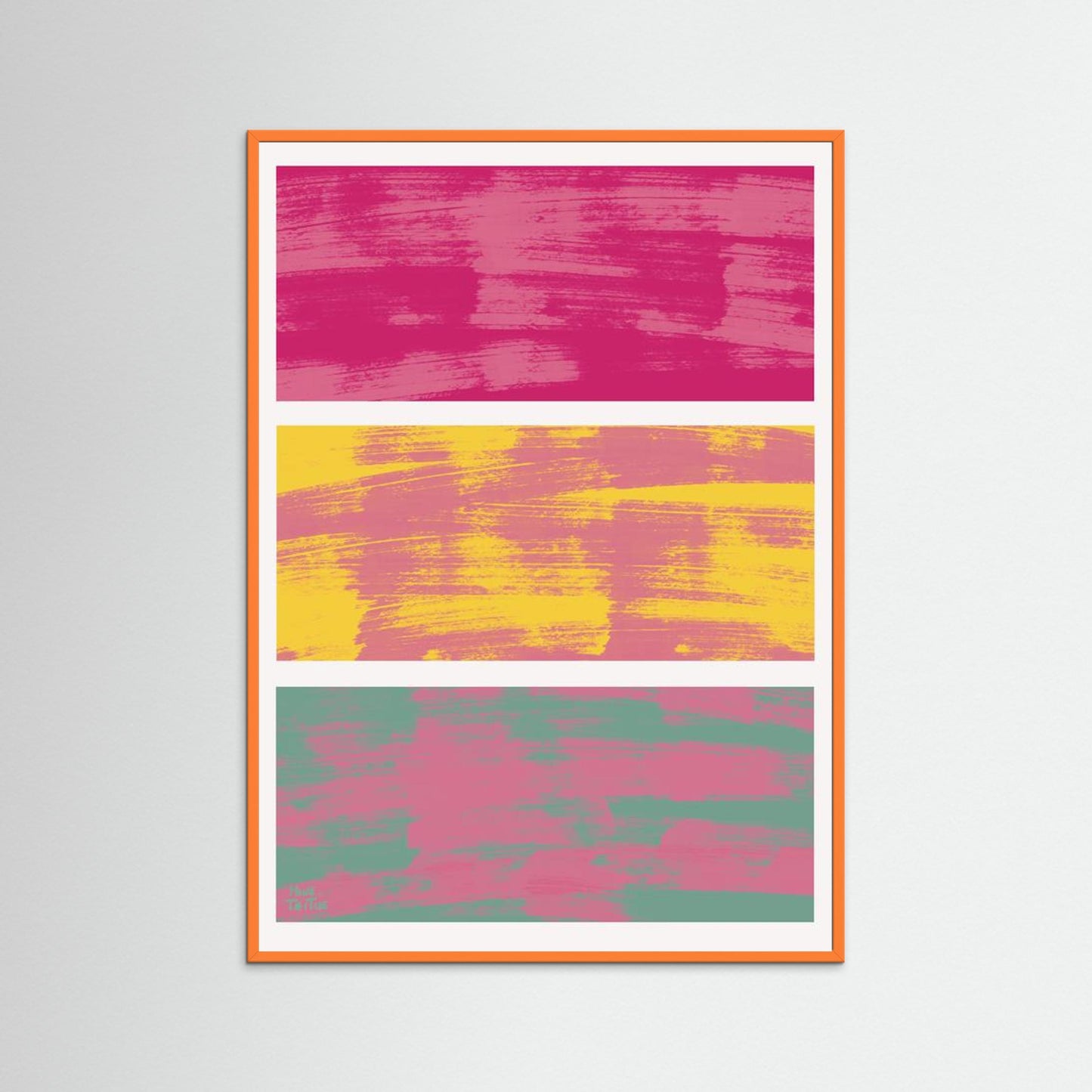 Poster ‘Pink blending in’ 