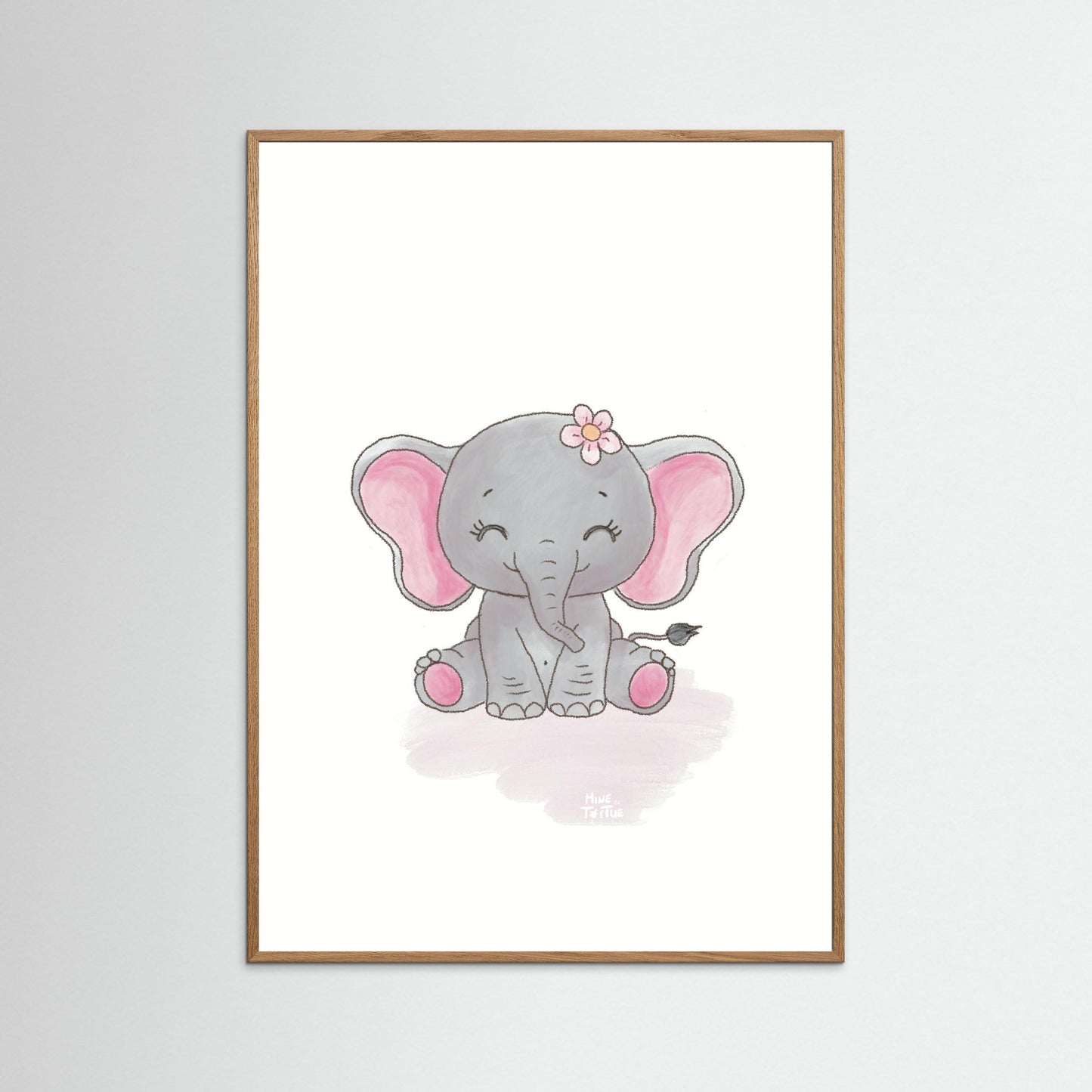 Poster print ‘Baby Elephant’
