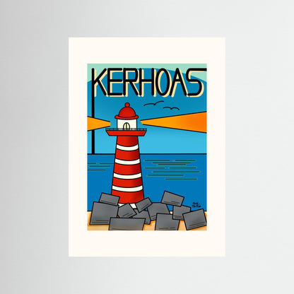 Poster print ‘Kerhoas Lighthouse’