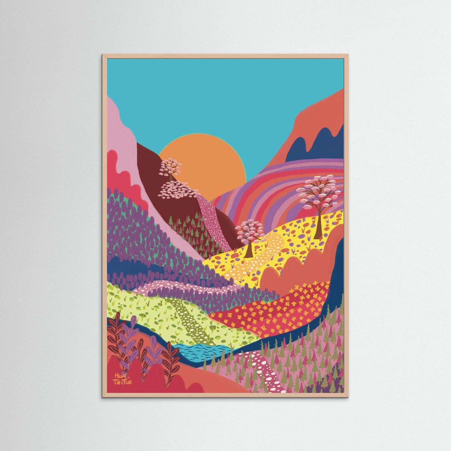 Poster ‘Colourful Mountains’