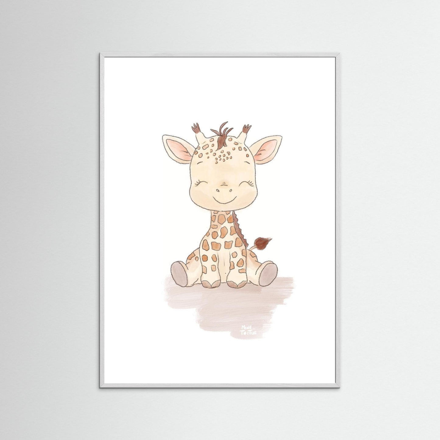 Poster print ‘Baby Giraffe’