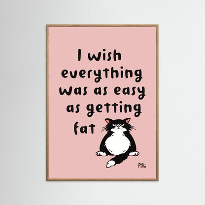 Poster ‘I wish’ in pink