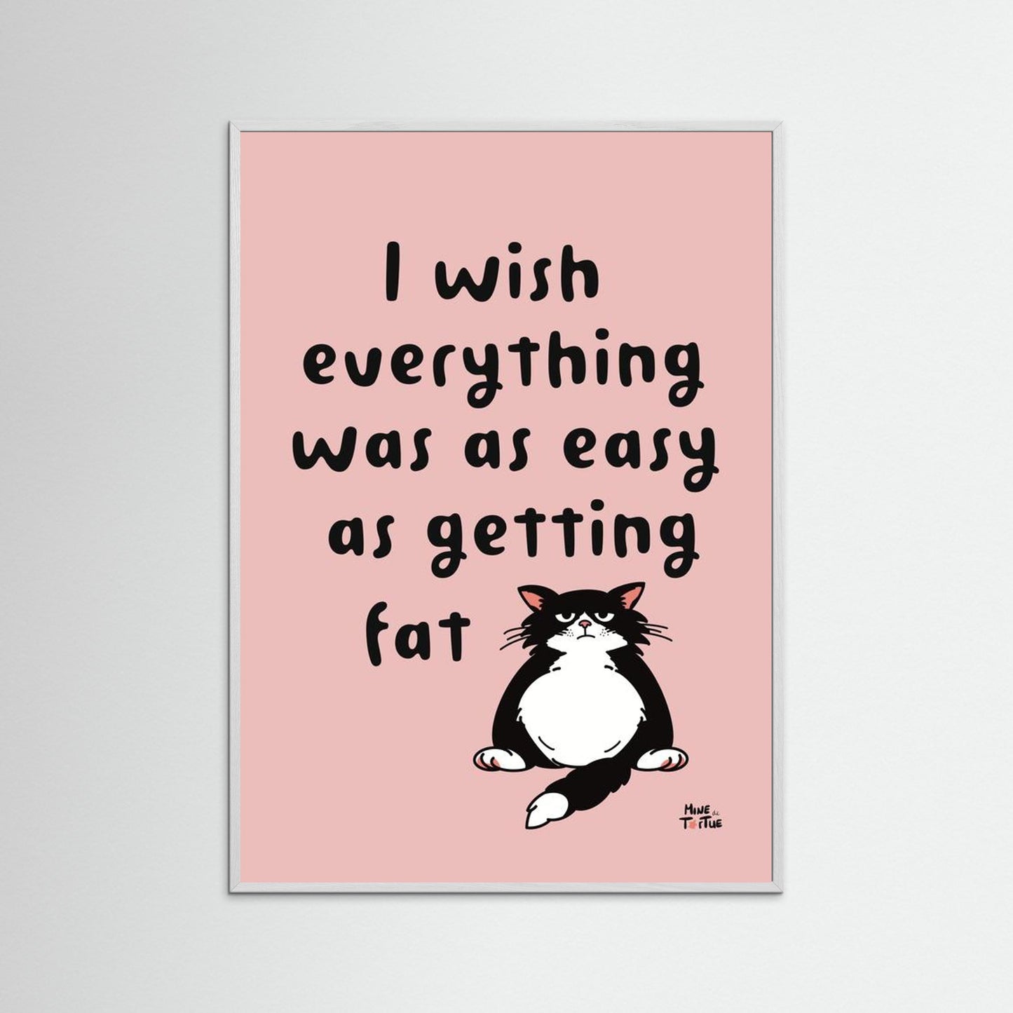 Poster ‘I wish’ in pink