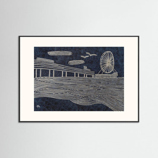 Poster print ‘Scheveningen by Night’