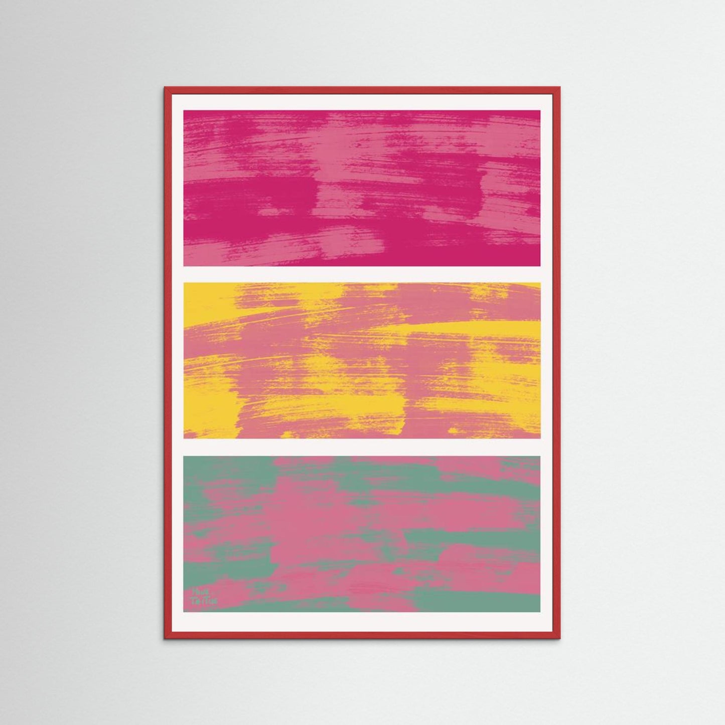 Poster ‘Pink blending in’ 