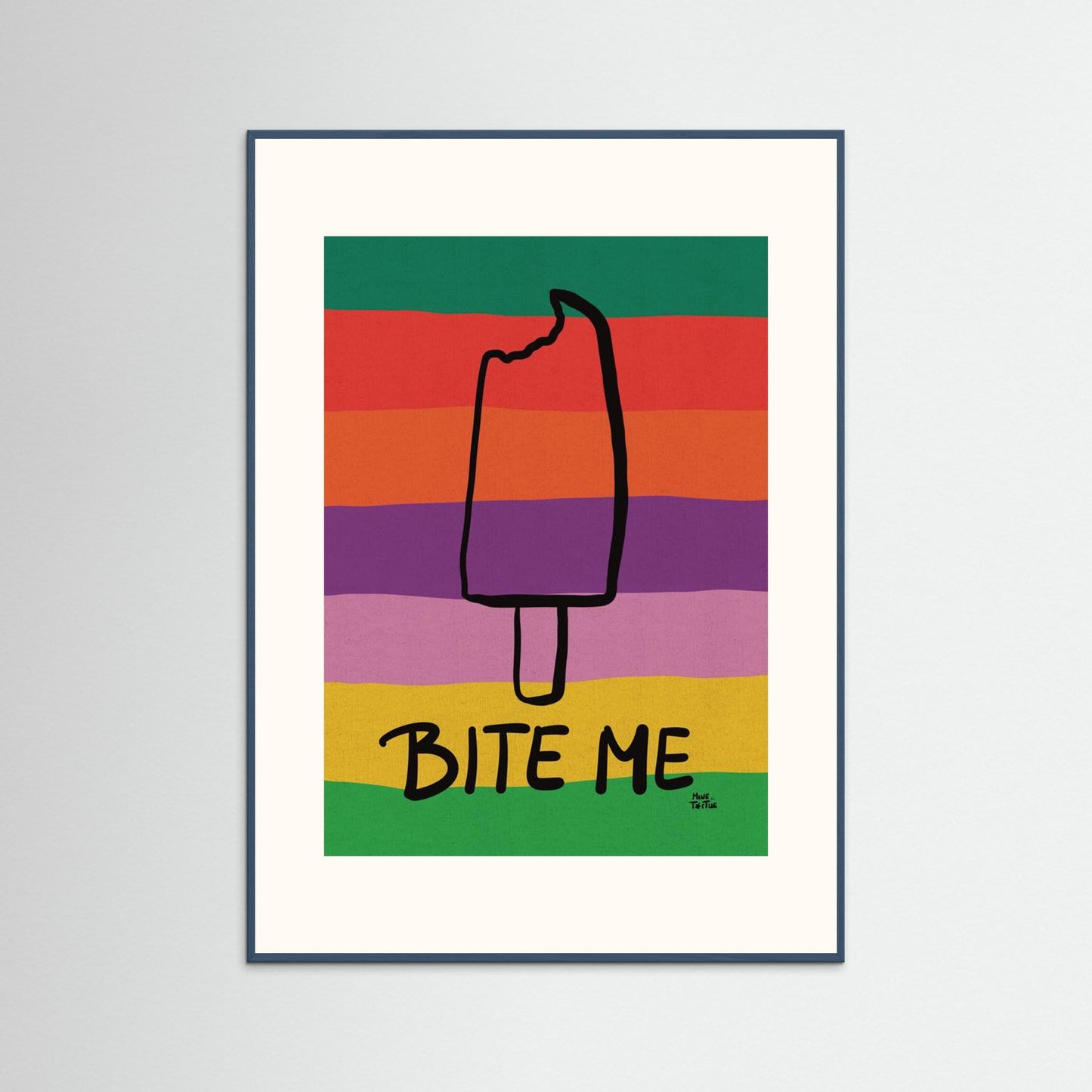 Poster print 'Bite me'
