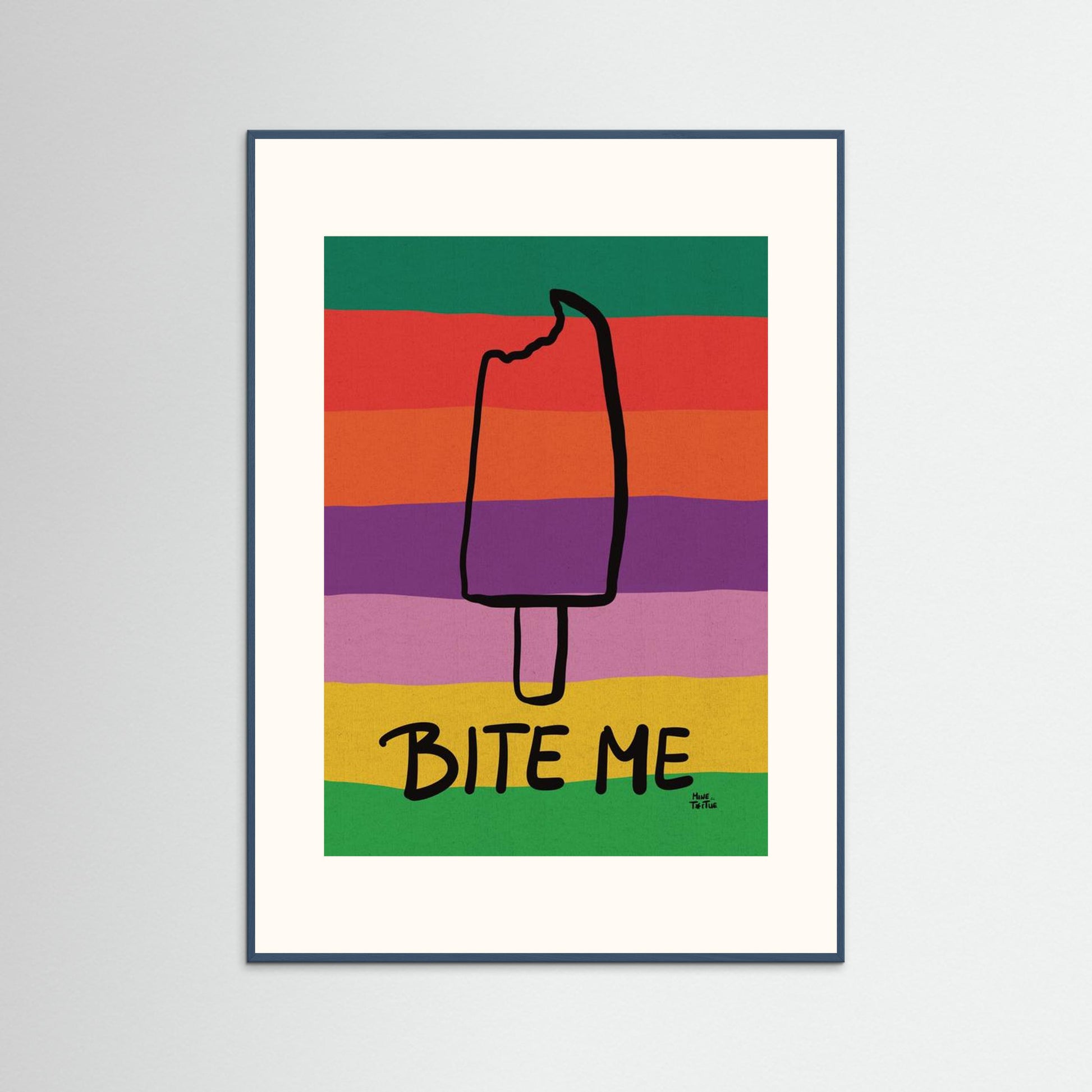 Poster print 'Bite me'