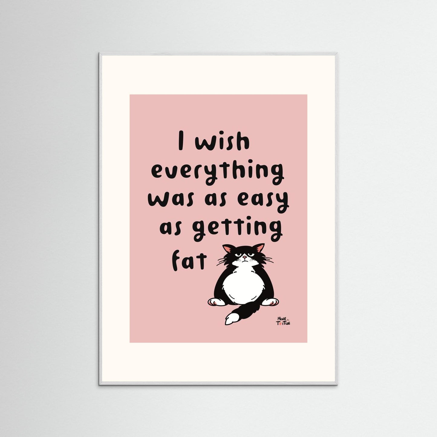 Poster ‘I wish’ in pink
