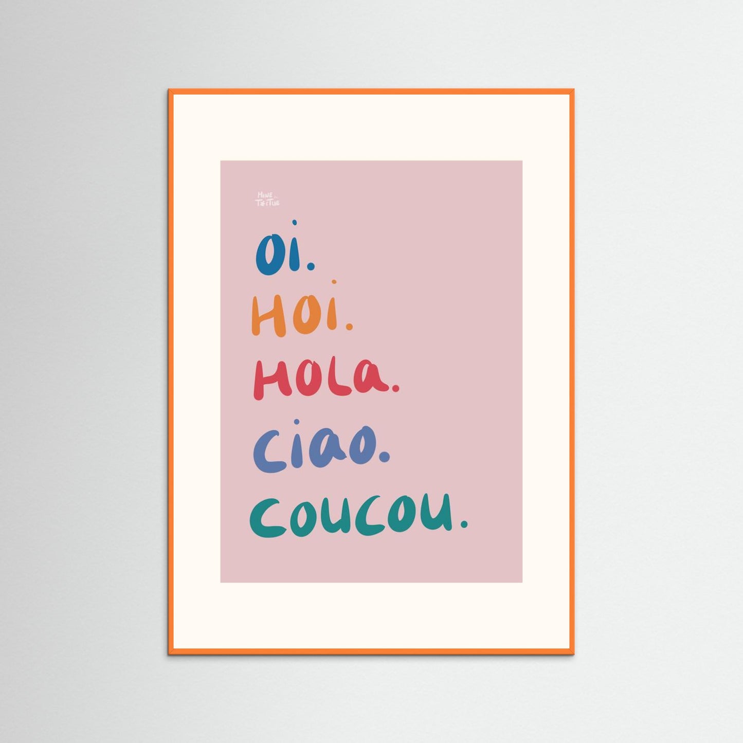 Poster print ‘Hi’