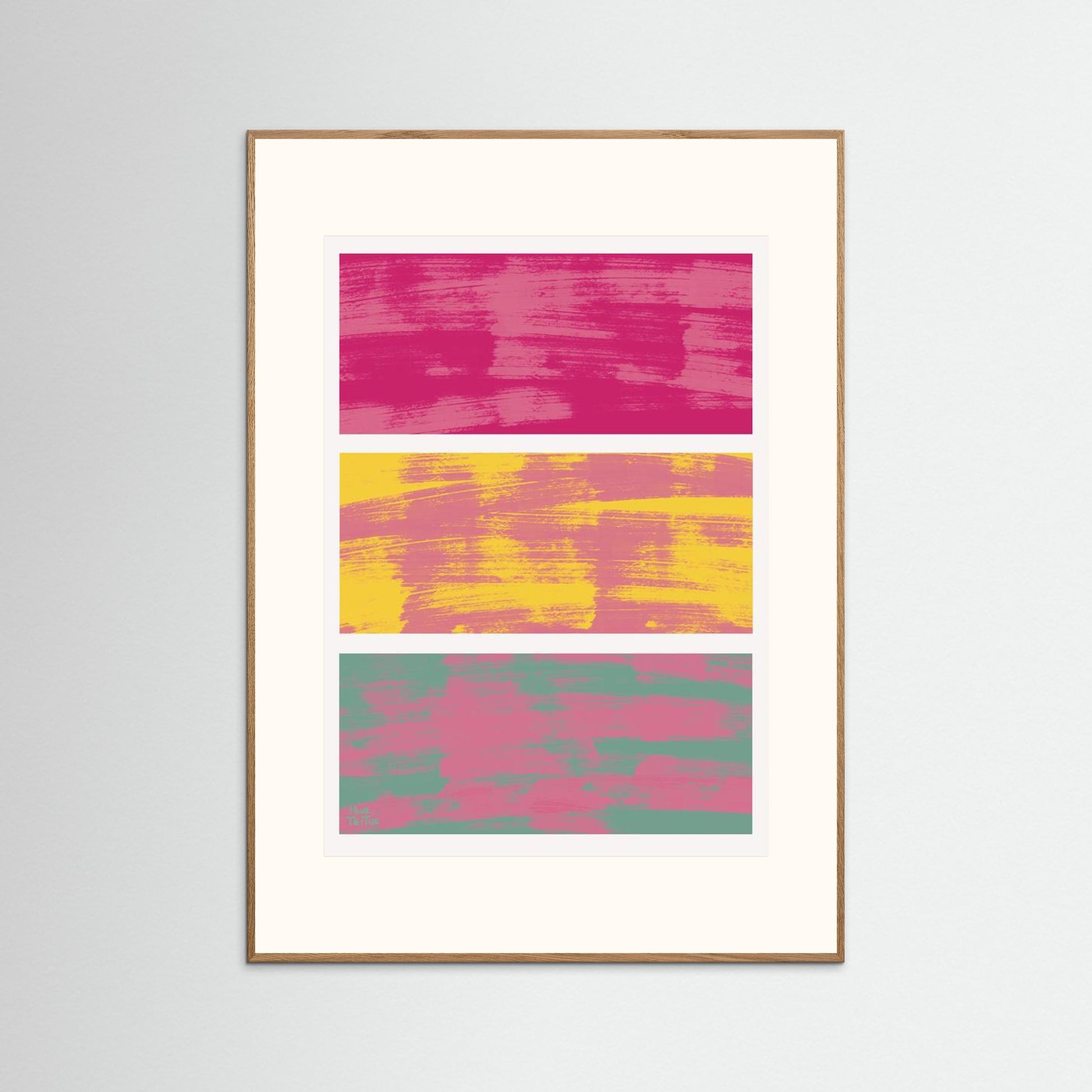 Poster ‘Pink blending in’ 