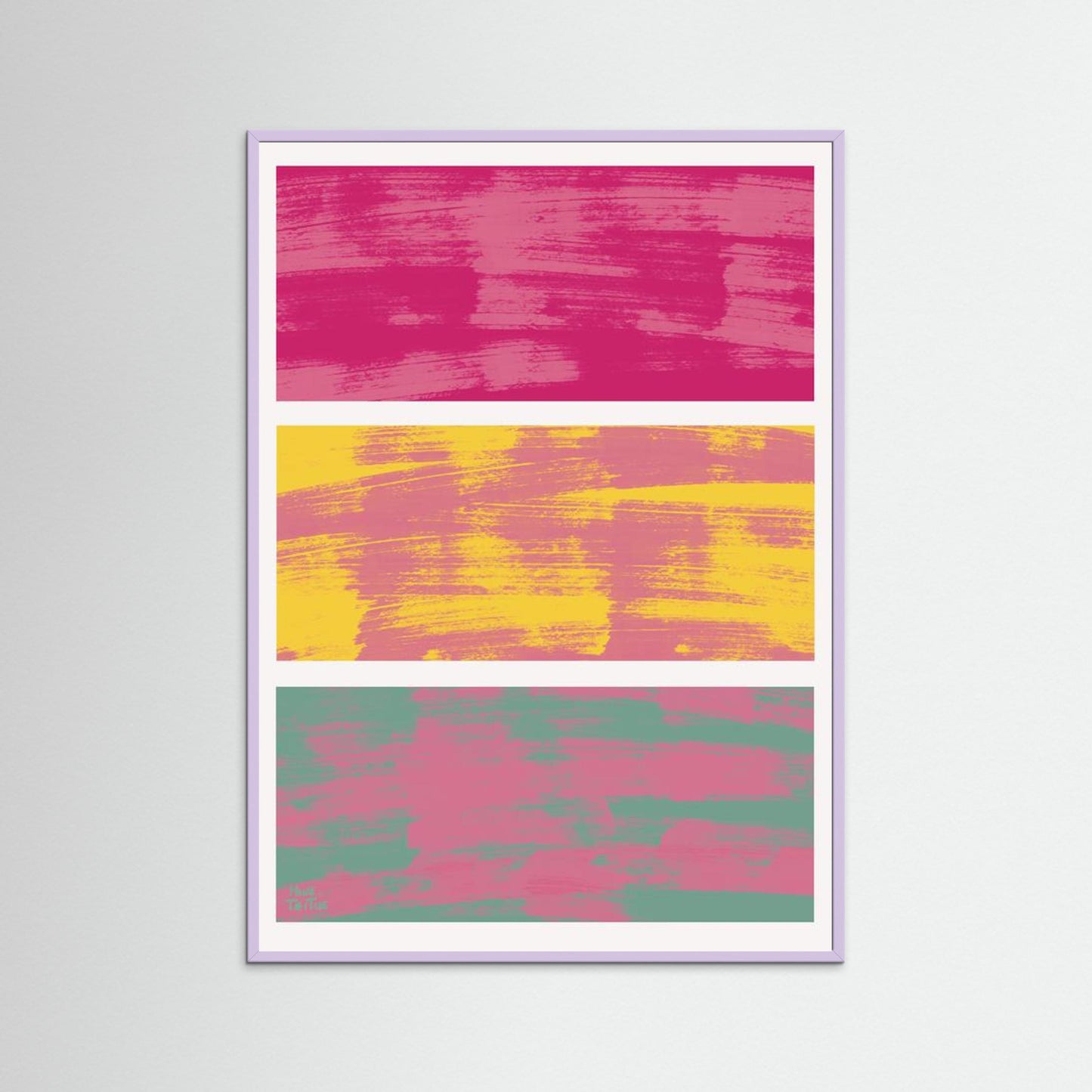 Poster ‘Pink blending in’ 