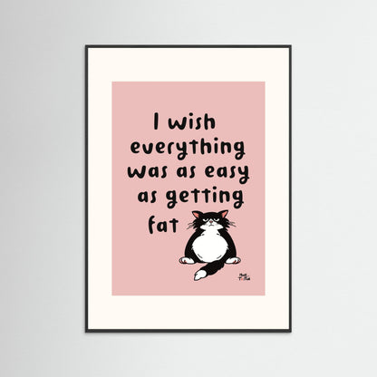 Poster ‘I wish’ in pink