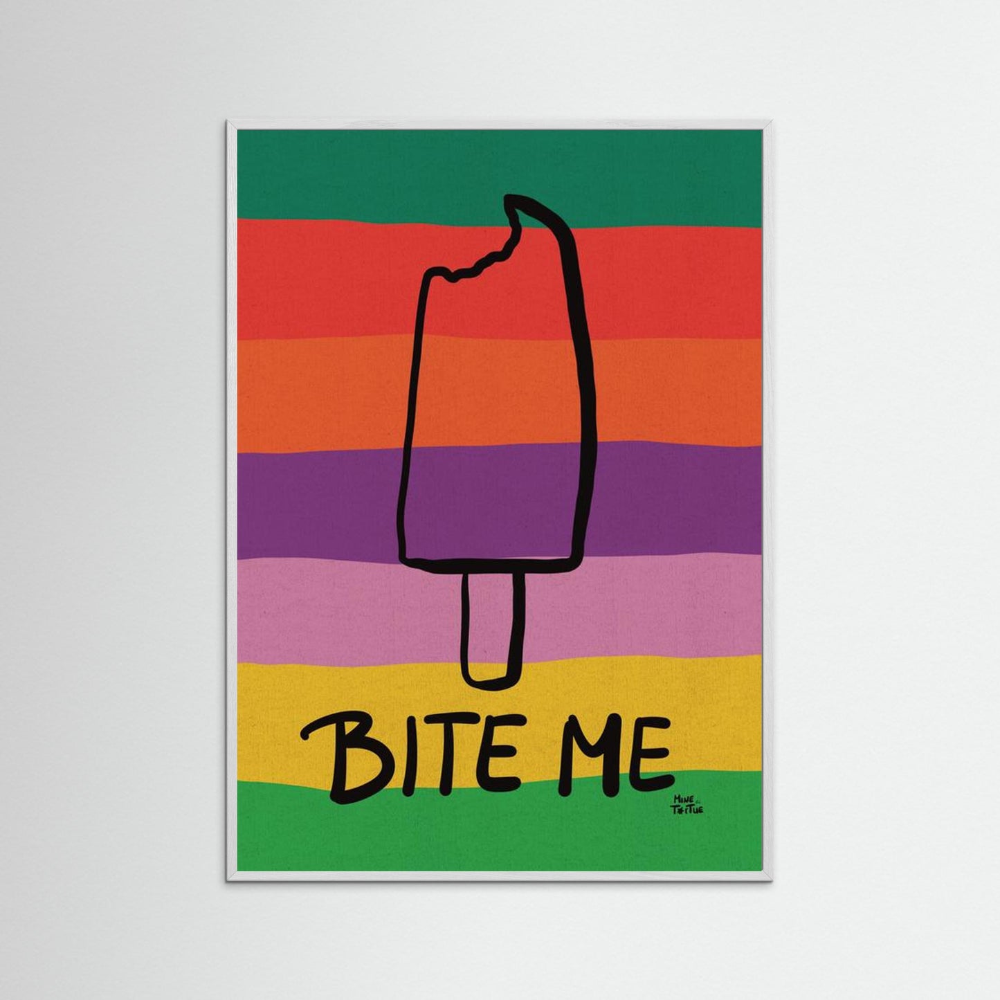 Poster print 'Bite me'