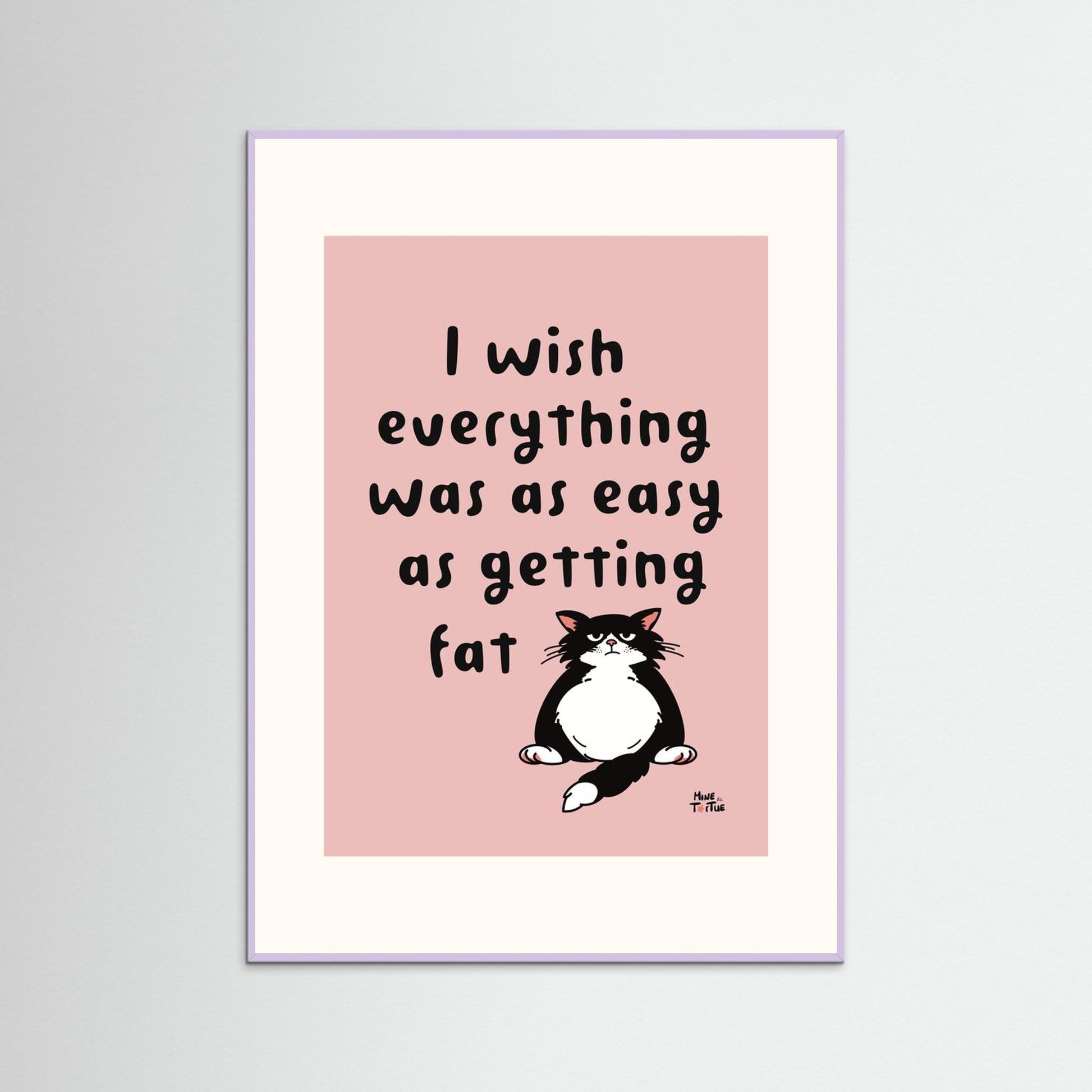 Poster ‘I wish’ in pink