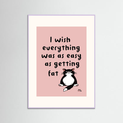 Poster ‘I wish’ in pink