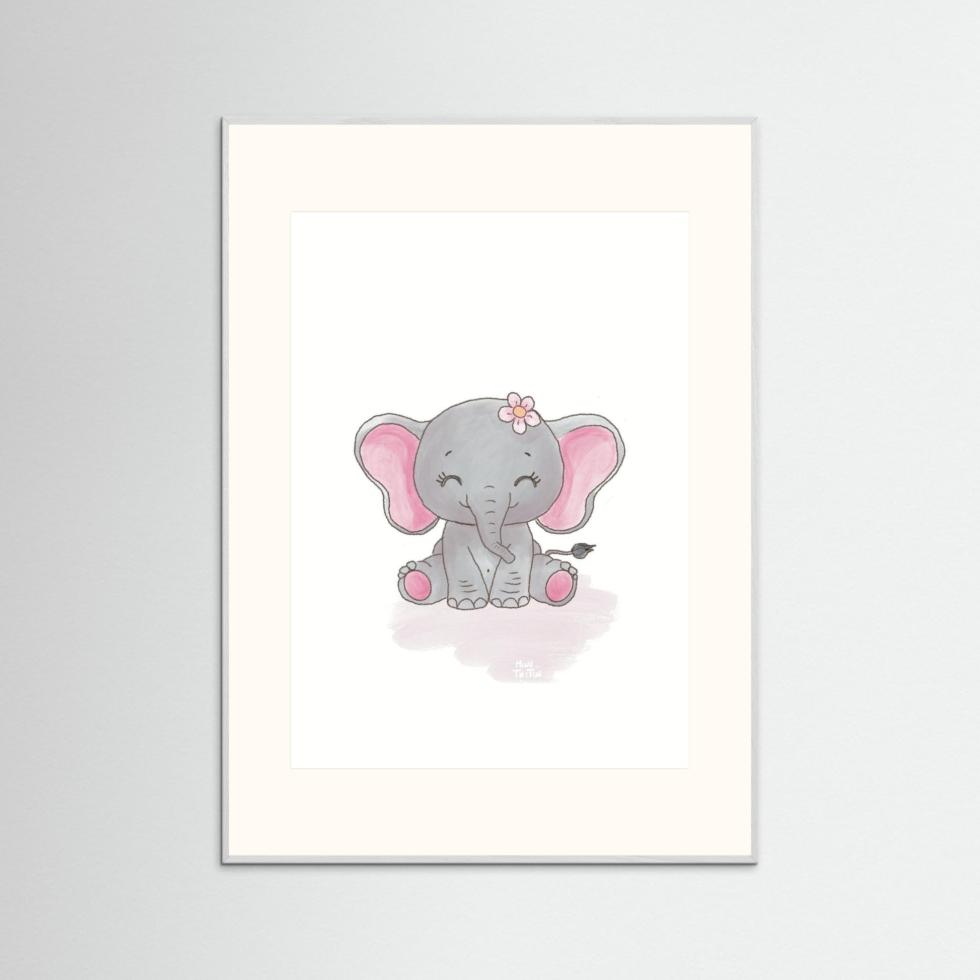 Poster print ‘Baby Elephant’