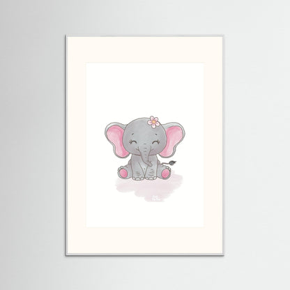 Poster print ‘Baby Elephant’