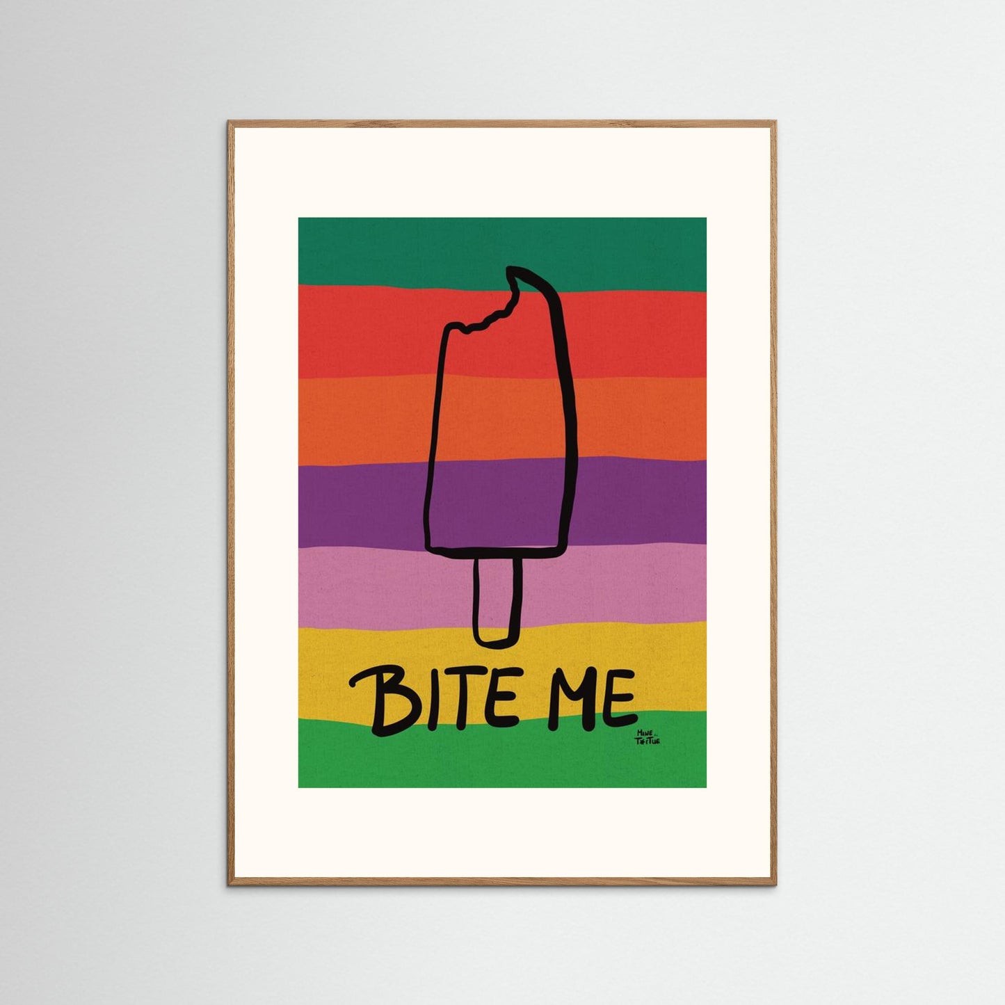 Poster print 'Bite me'