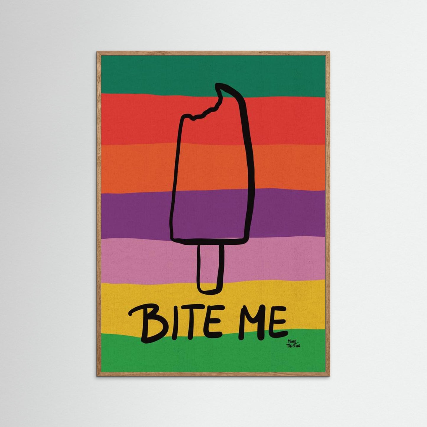 Poster print 'Bite me'