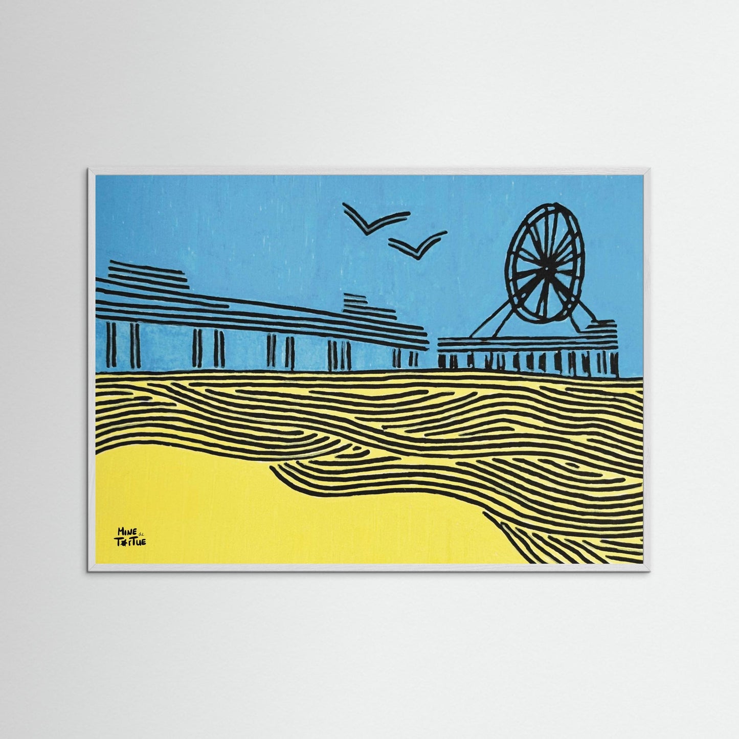 Poster print ‘Scheveningen in Lines’ 