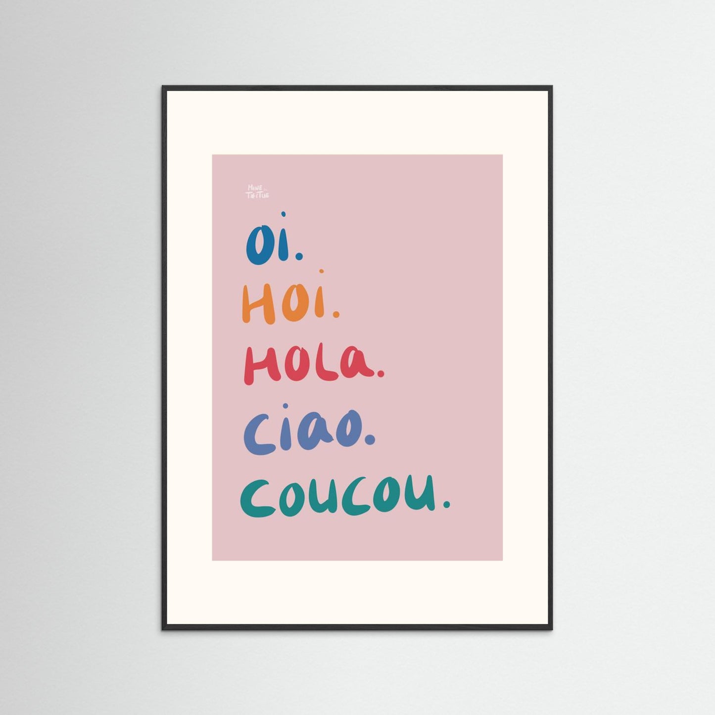 Poster print ‘Hi’