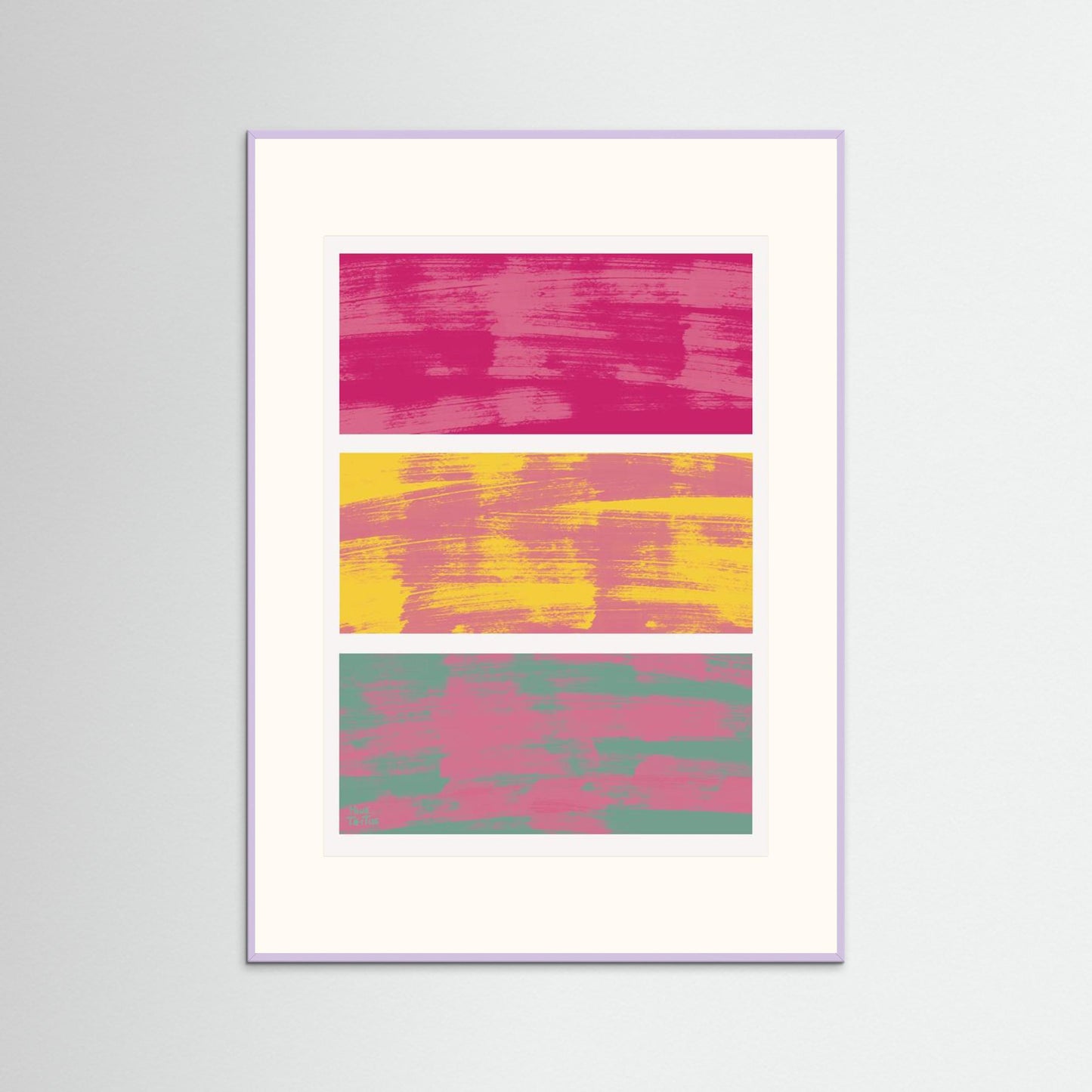 Poster ‘Pink blending in’ 