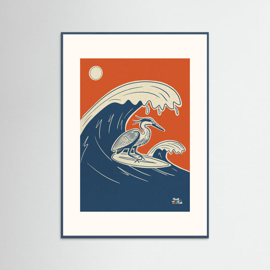Poster Print ‘Catching Waves’