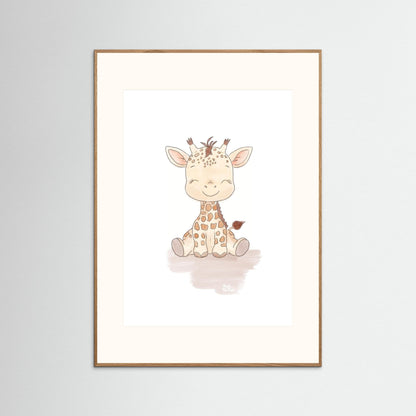 Poster print ‘Baby Giraffe’