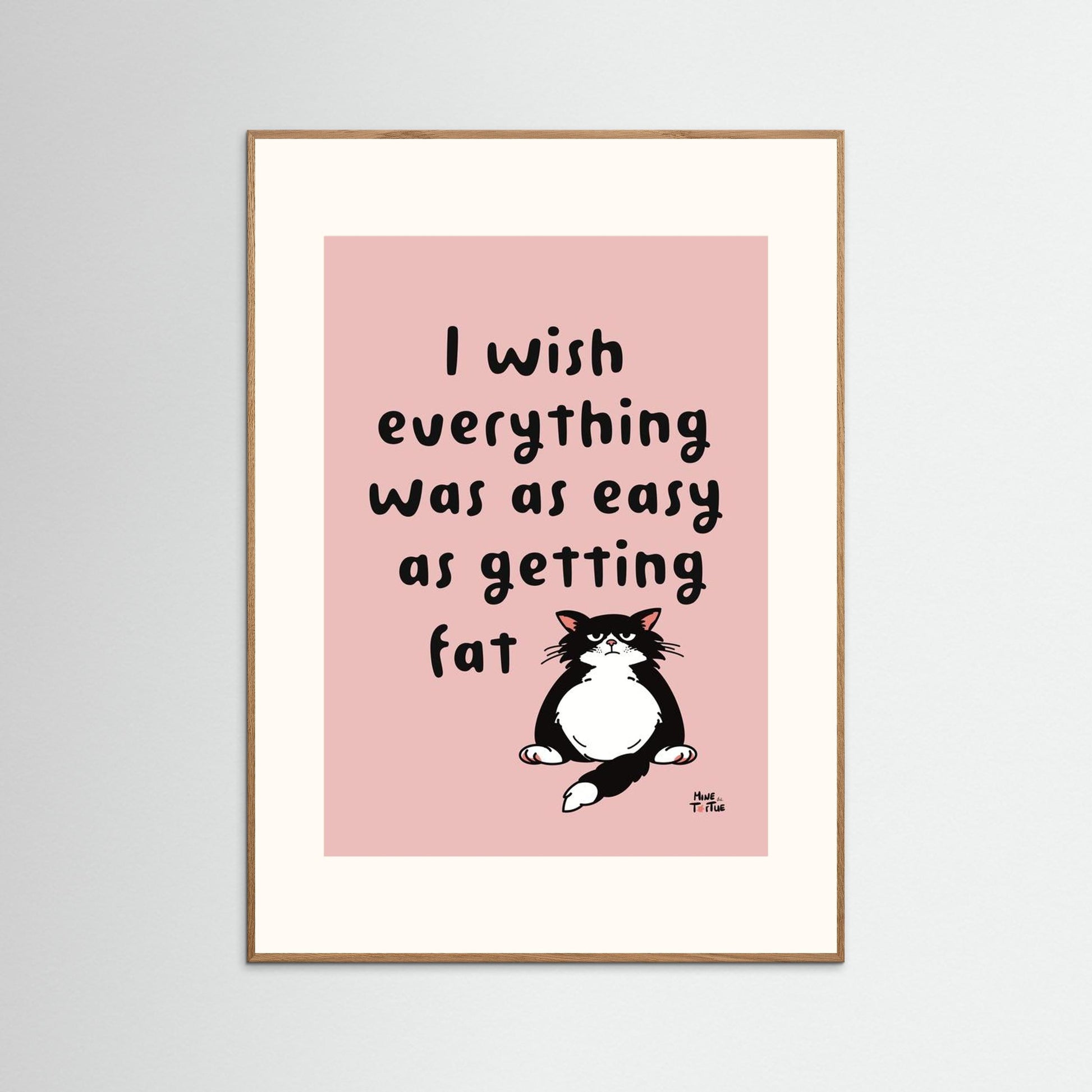 Poster ‘I wish’ in pink