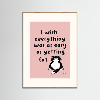 Poster ‘I wish’ in pink