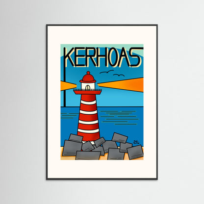 Poster print ‘Kerhoas Lighthouse’