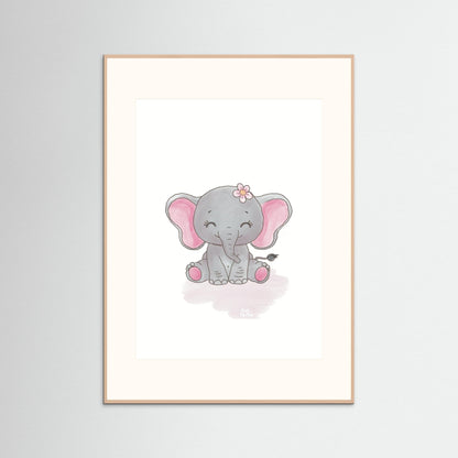 Poster print ‘Baby Elephant’
