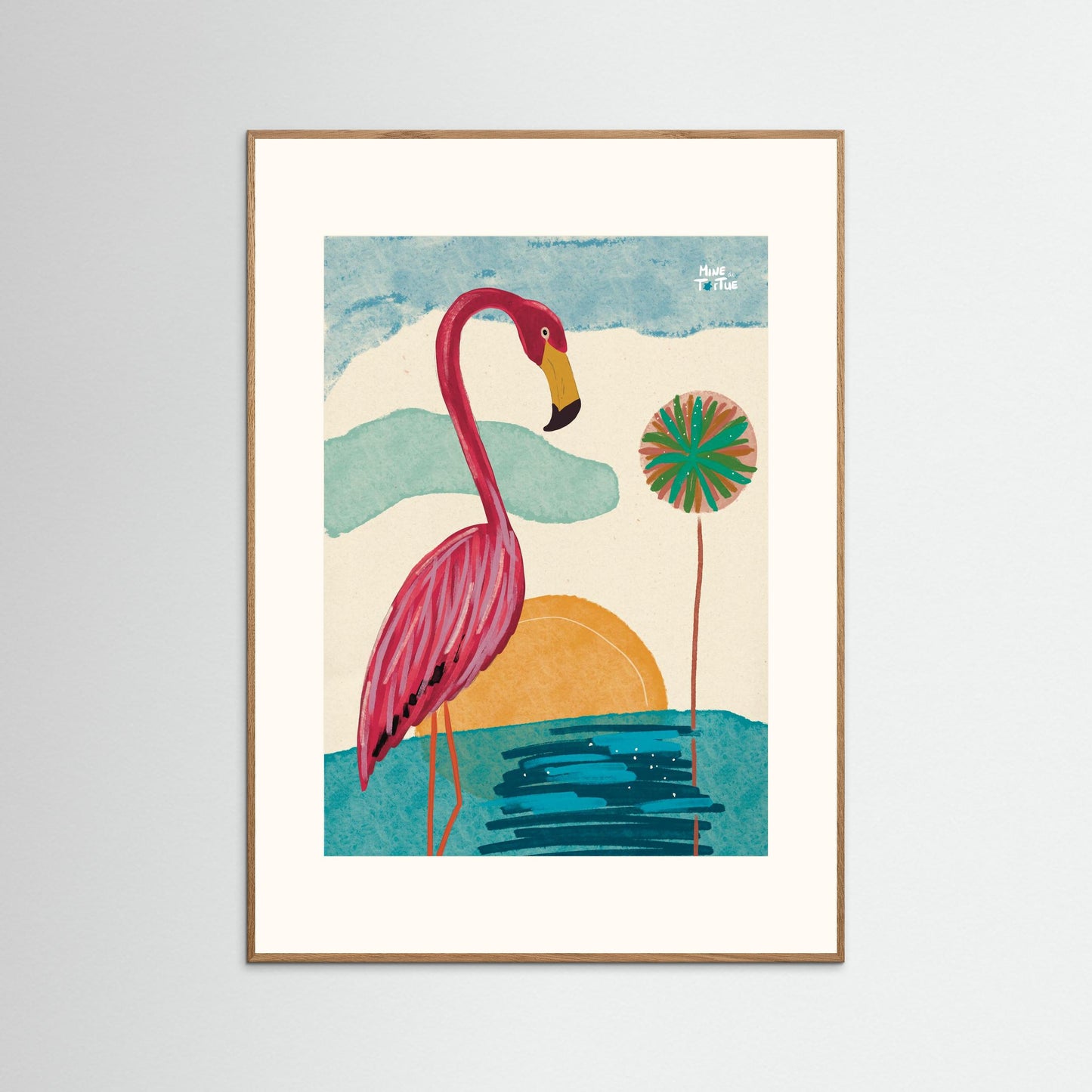 Poster Print ‘Flamingo’