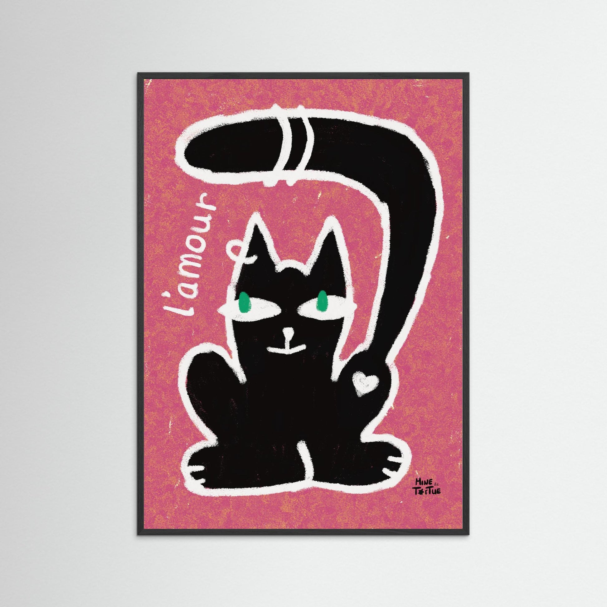 Poster print ‘Chatty Cat l’Amour’ 