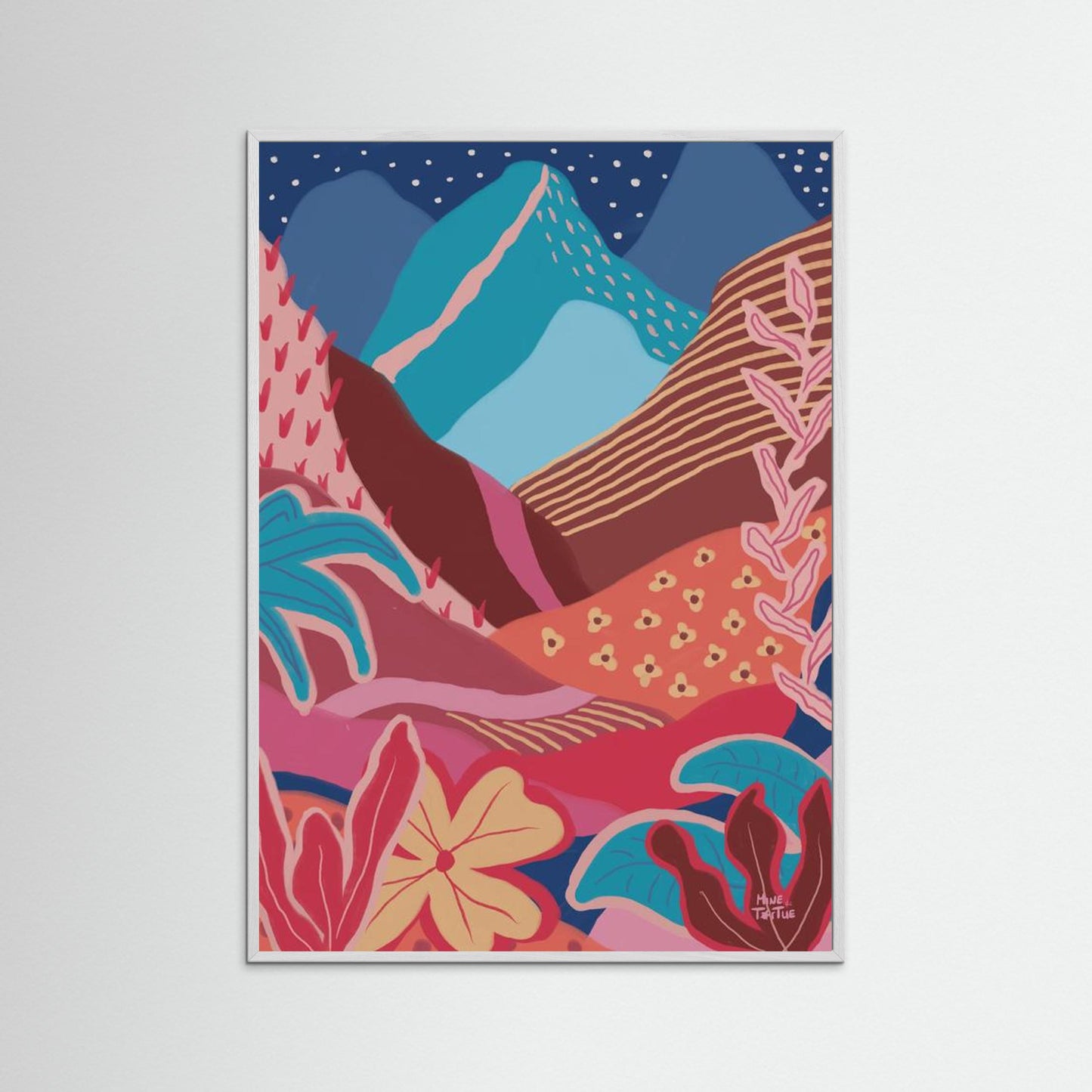 Poster ‘Colourful tropical mountains’
