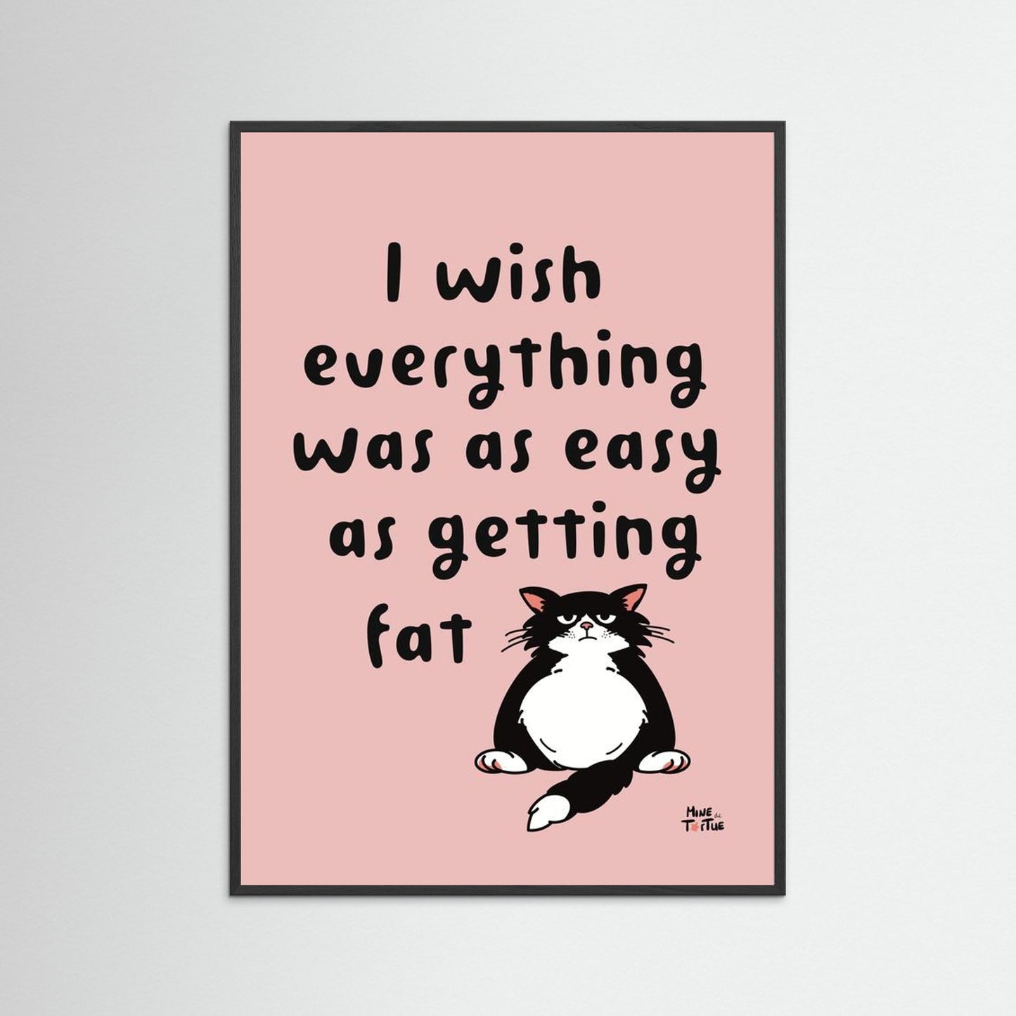 Poster ‘I wish’ in pink