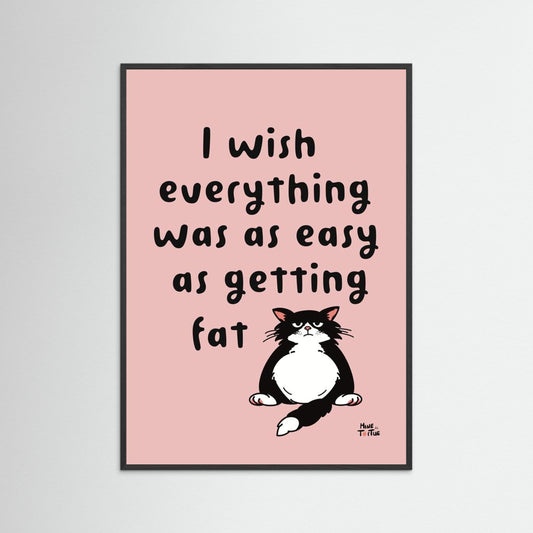 Poster ‘I wish’ in pink