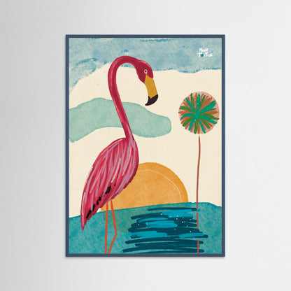 Poster Print ‘Flamingo’