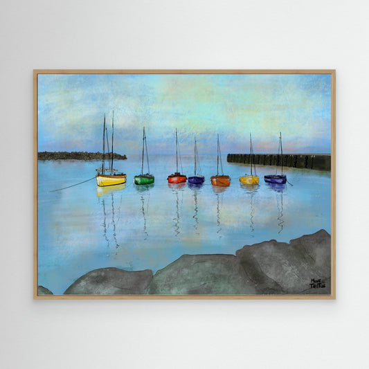 Canvas print ‘Harbour Plobannalec-Lesconil, France’